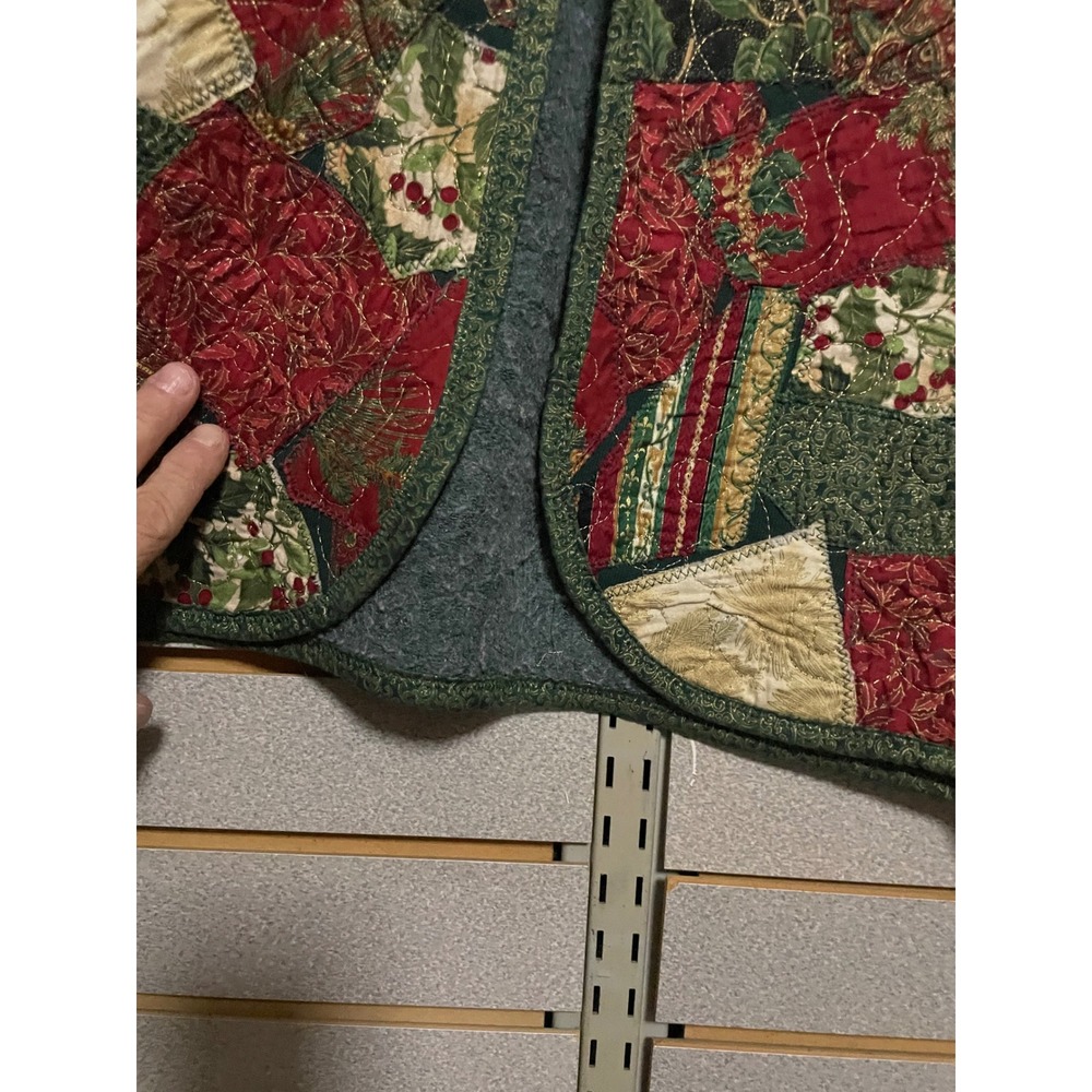 Quilted Patchwork Christmas Holiday Jacket Women'… - image 4